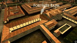 Animation of ancient Roman Fort in Caerleon Wales [upl. by Stagg]