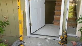 Jeld Wen Front Door Installation  Really crappy products and craftsmanship PART 1 [upl. by Clarita]