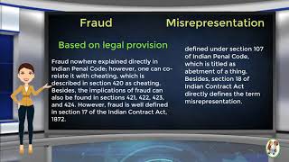 What is Difference Between Fraud amp Misrepresentation [upl. by Autrey]