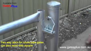 Gate Latch 2 way for round pipe and square [upl. by Powe582]