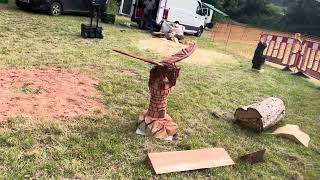 A fabulous range of wooden sculpture at Caerleon festival 2024 [upl. by Weinstein]