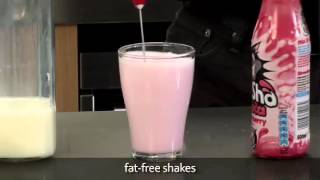 How to make a fat free milkshake using an aerolatte milk frother [upl. by Notgnimer]